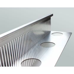 Kiesfangleiste Alu 1,5mm, Höhe 60-120 mm, L: 2,5m